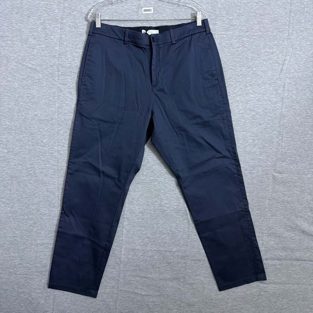 NWT Hill City Men's Size 33/30 Navy Blue EV Chino Pant Athletic Fit